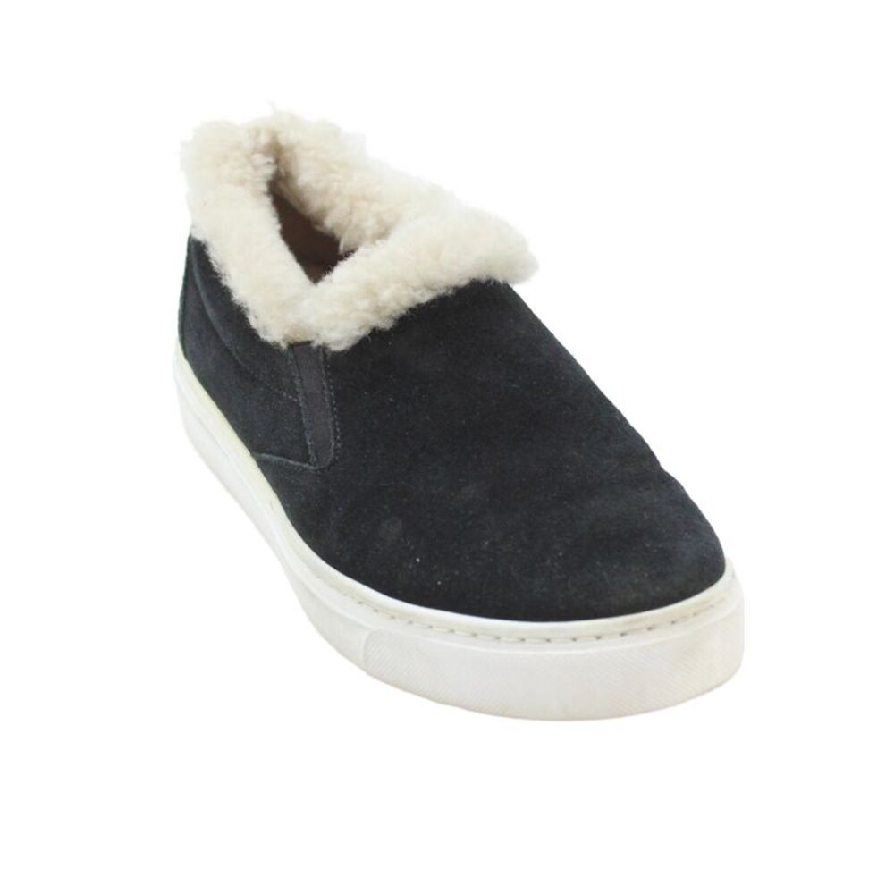 M Gemi Womens Suede Slide On Walking Sneakers Black Size 35.5 5.5